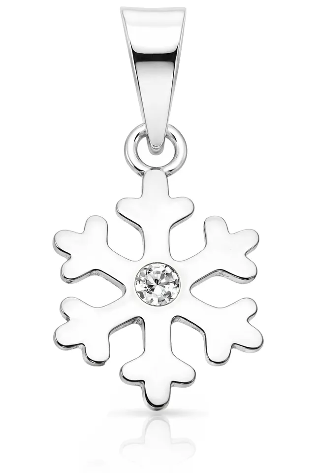 trachtenland-luisia-kettenanh-nger-schneeflocke-mit-swarovski-kristall-925-sterl image 1