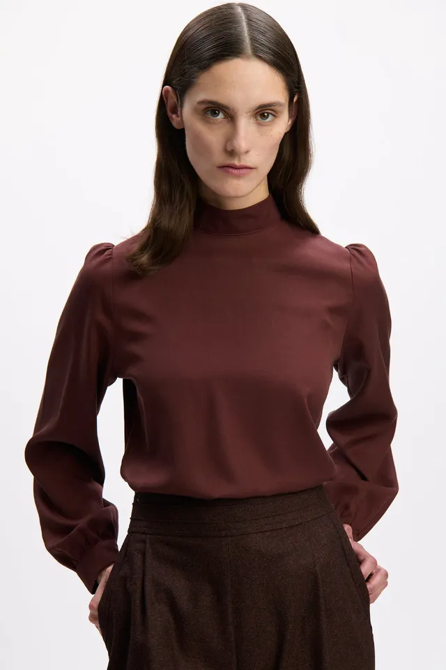 felicitas-damen-bluse-bria-tencel-bluse-mit-stehkragen image 1