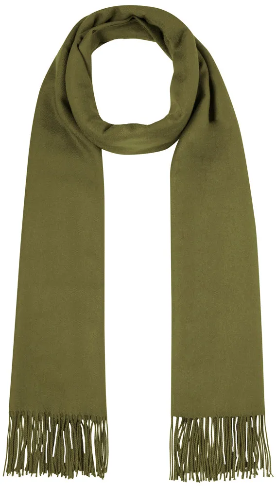 fransen-schal-stola-mit-kaschmir-uni-olivgr-n-184x72-cm image 1