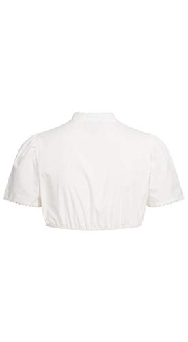 n-bler-dirndlbluse-kanny-damen-kurzarm-wei-spitze-v-ausschnitt-gummizug image 8
