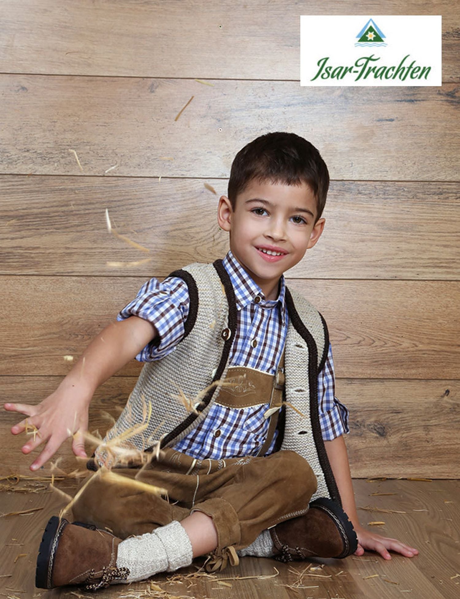 trachtenland-kinder-trachten-kniestr-mpfe-35360-braun-meliert-zur-lederhose image 6