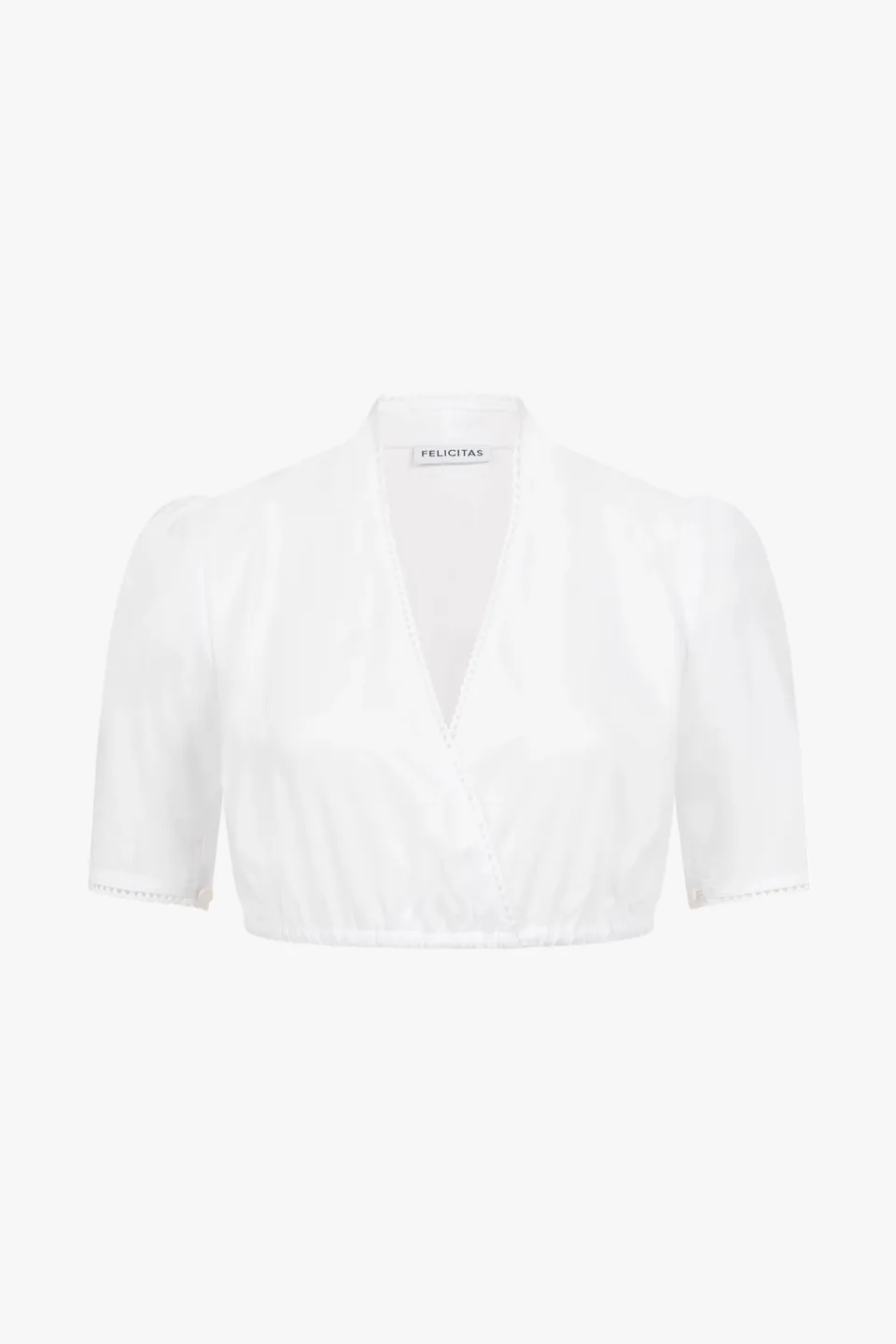 felicitas-damen-dirndlbluse-gila-kurzarm-wei-mit-spitze image 1