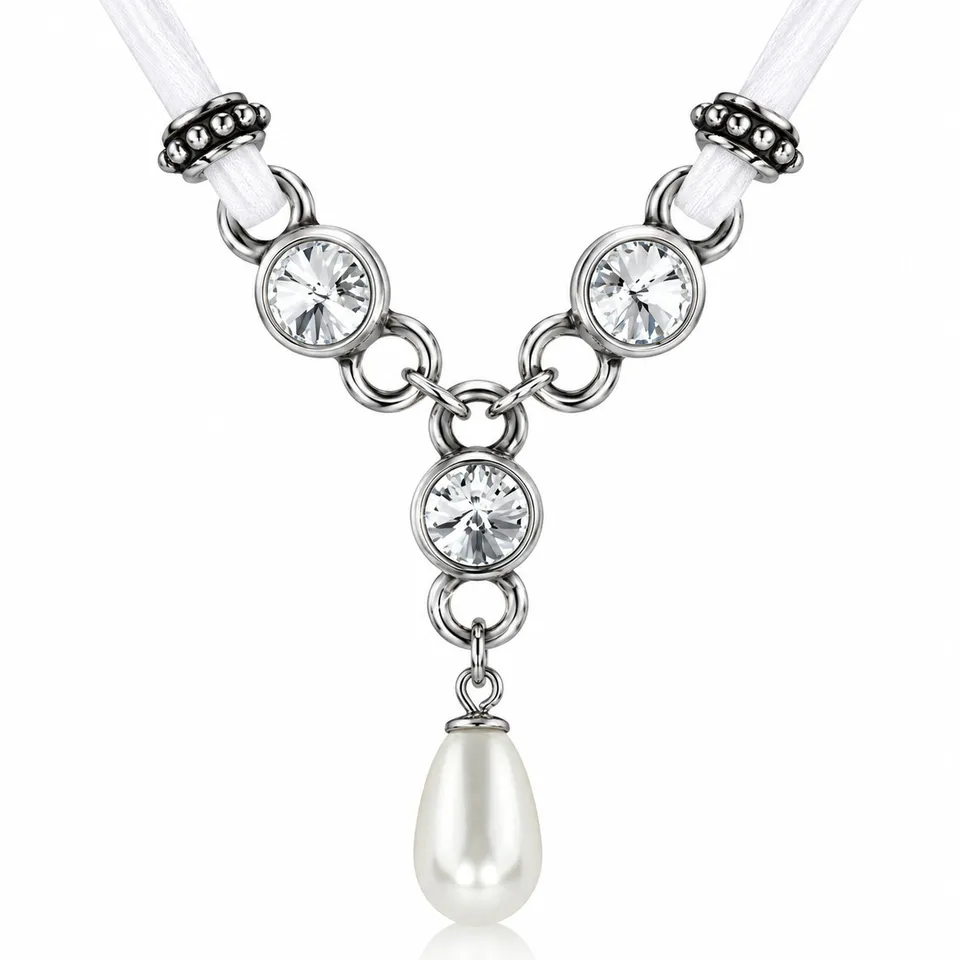 trachtenland-luisia-halskette-cami-mit-swarovski-kristallen-und-perle-wei image 1