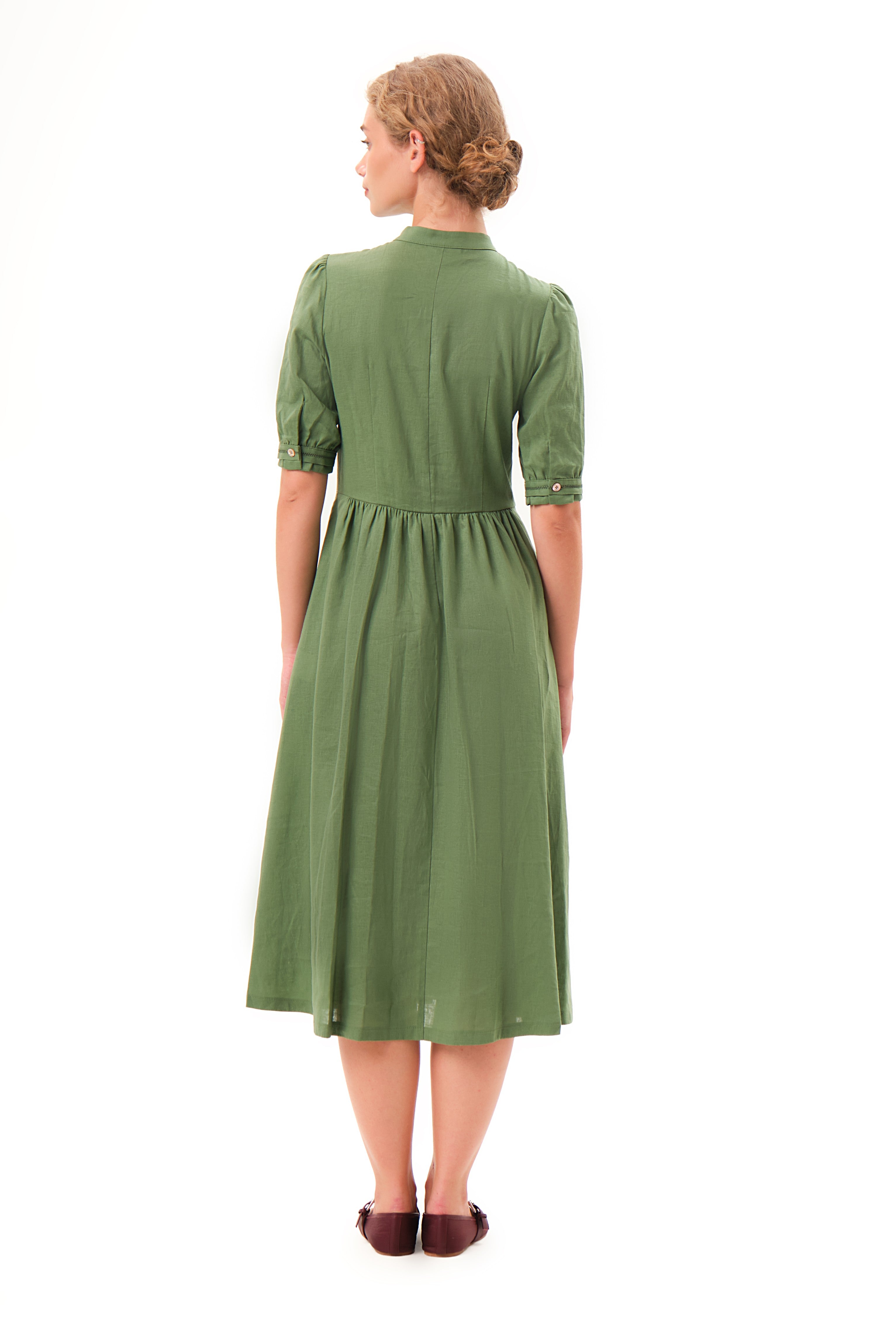felicitas-kordelia-damen-kleid-leinen-viskose-stehkragen image 3
