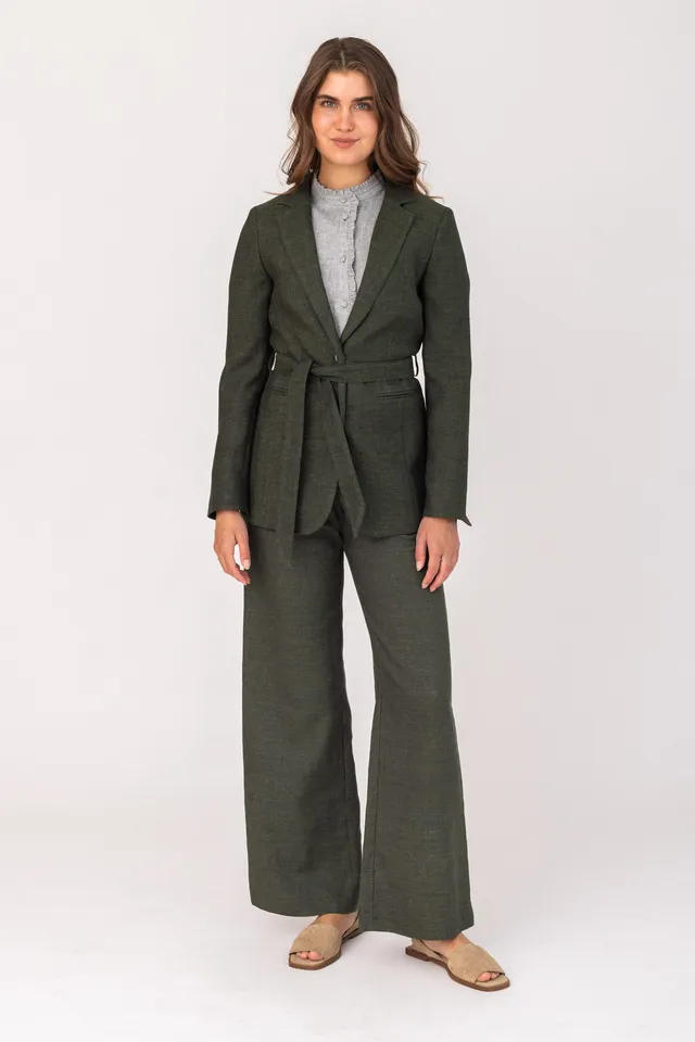felicitas-damen-hose-hildine-leinen-stretch-lang image 1