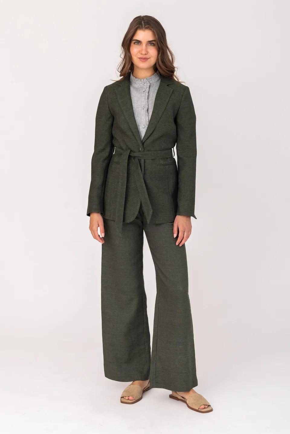 felicitas-damen-hose-hildine-leinen-stretch-lang image 1