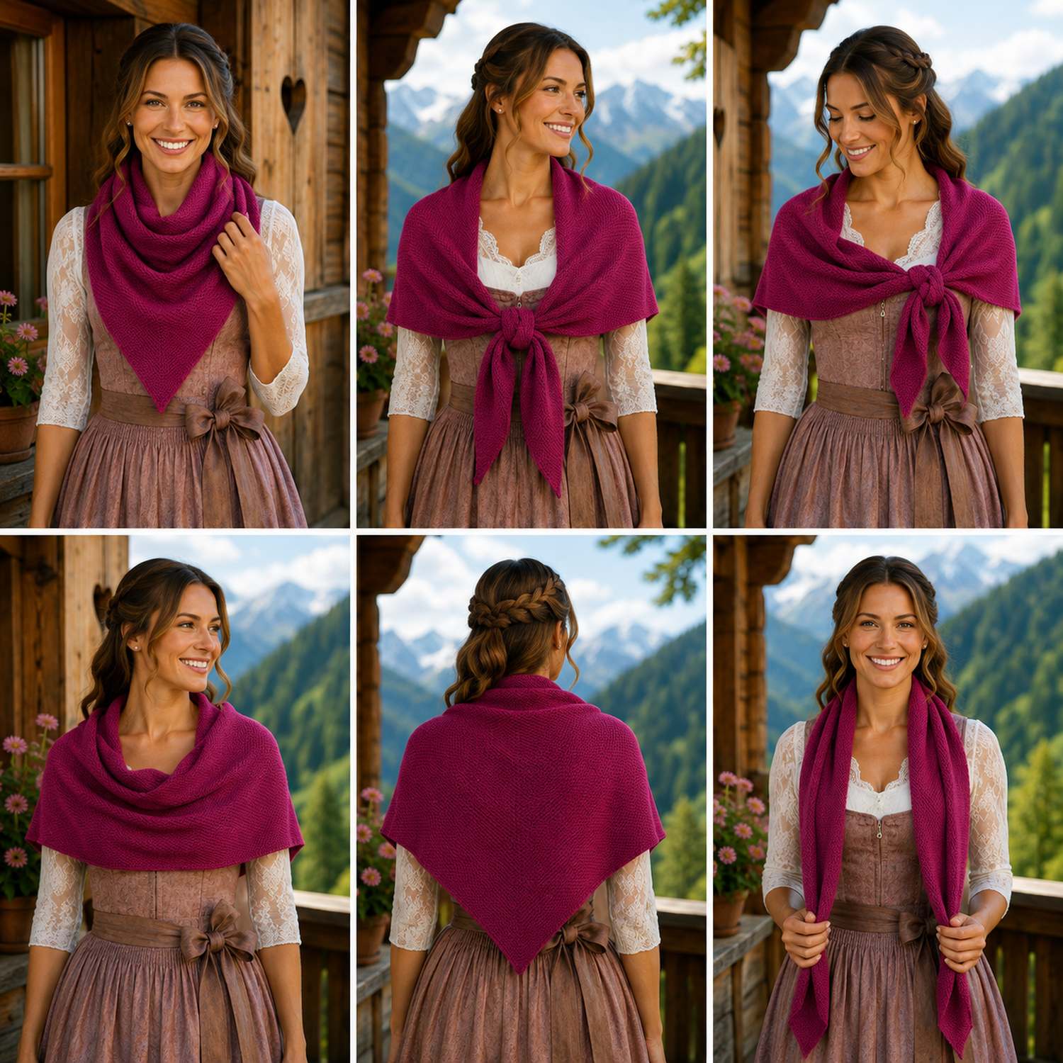 trachtenland-xl-strick-dreieckstuch-200-x-80-cm-schal-beere image 7