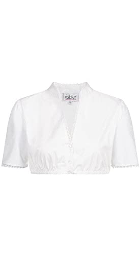 n-bler-dirndlbluse-damen-babsi-wei-kurzarm-r-schen-perlmuttkn-pfe image 8