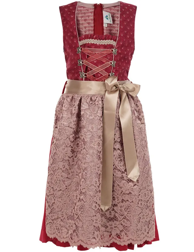 trachtenland-isar-trachten-jugend-dirndl-vanessa-64641-bordeaux-altrosa image 1