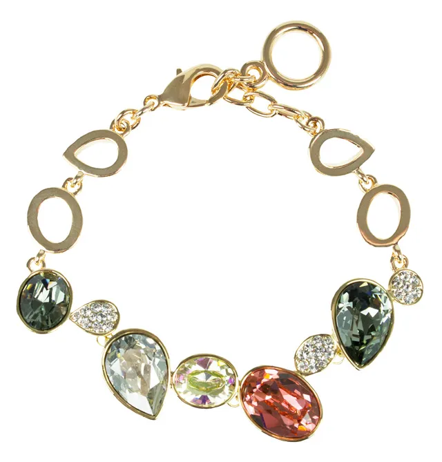 luisia-goldenes-damen-armband-mit-farbigen-premium-kristallen image 1