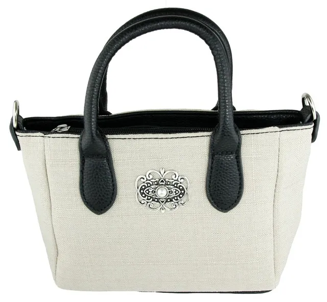 trachtenland-handtasche-katrina-mit-metallapplikation-beige image 1