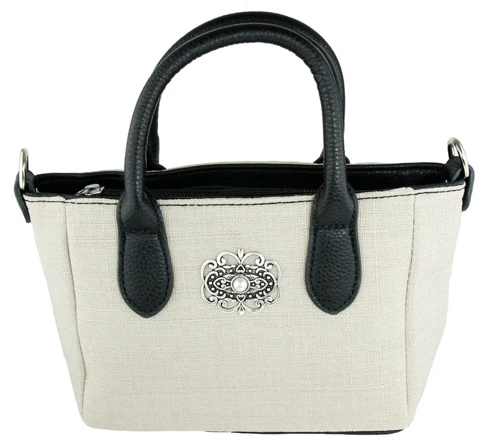 trachtenland-handtasche-katrina-mit-metallapplikation-beige image 1
