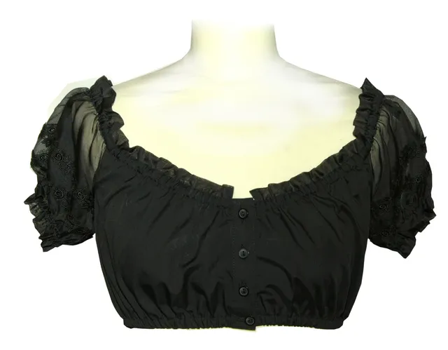 trachten-benkert-dirndlbluse-schwarz-carmen-ausschnitt image 1