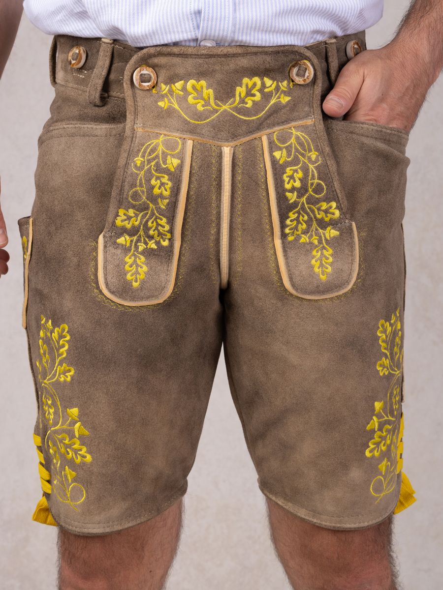 heimatgl-ck-lederhose-herzogstand-bock-senfgelb image 4