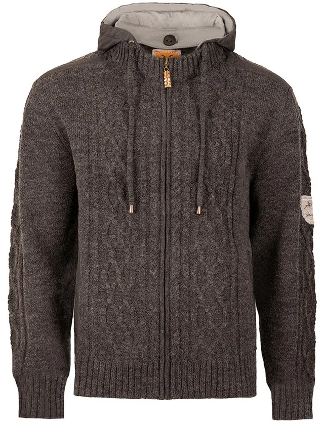 trachtenland-maddox-herren-trachten-strickjacke-waidsee-mit-kapuze-anthrazit image 1