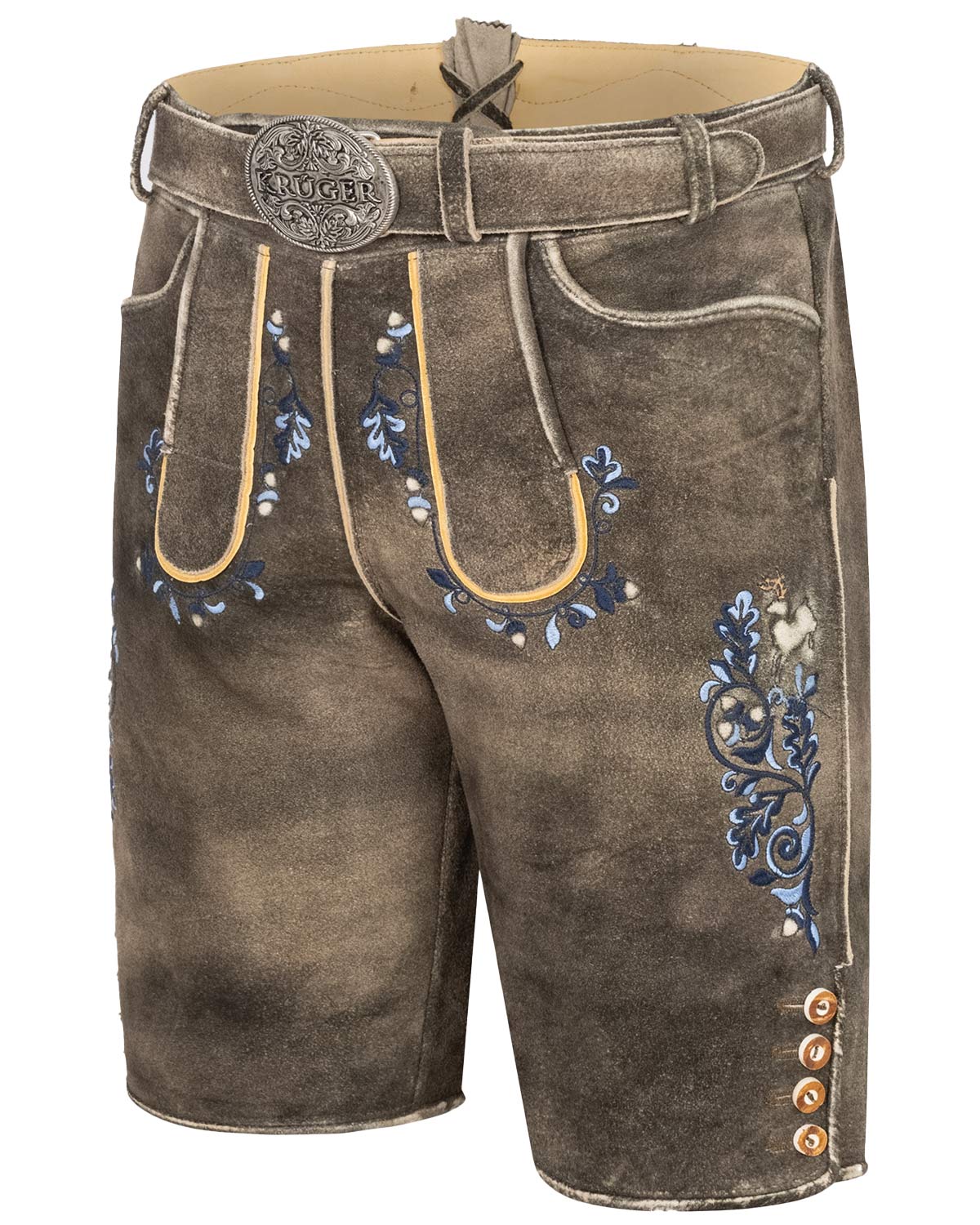 kr-ger-buam-kurze-lederhose-pino-mit-g-rtel-962567-braun-blau image 3