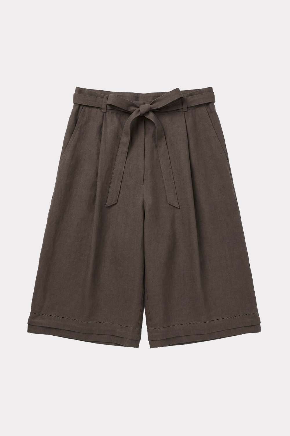 felicitas-damen-bermuda-hermina-leinen-mit-bindeg-rtel image 1