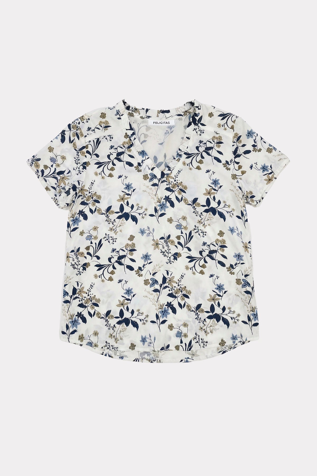 felicitas-damen-bluse-bernadette-kurzarm-mit-r-schen-v-ausschnitt-2 image 4