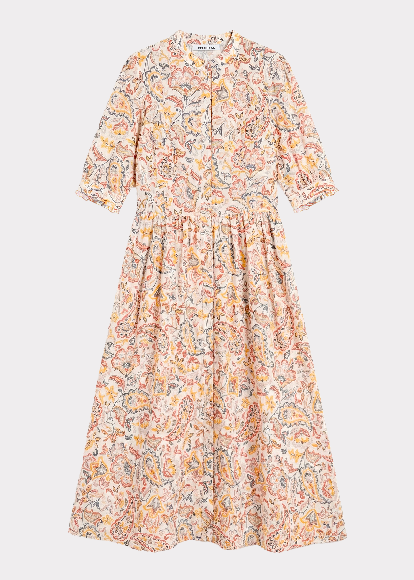 felicitas-damen-kleid-kordelia-leinen-viskose-kleid-mit-stehkragen image 5