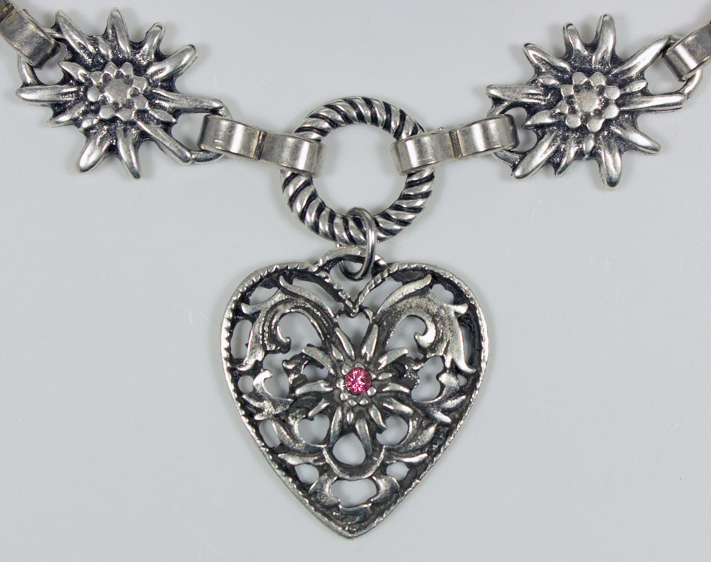 trachtenland-charivari-kette-mit-herz-pink-dirndlschmuck image 3