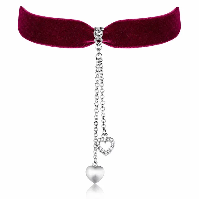 trachtenland-luisia-kropfband-mattea-mit-swarovski-kristallen-dunkelrot image 1
