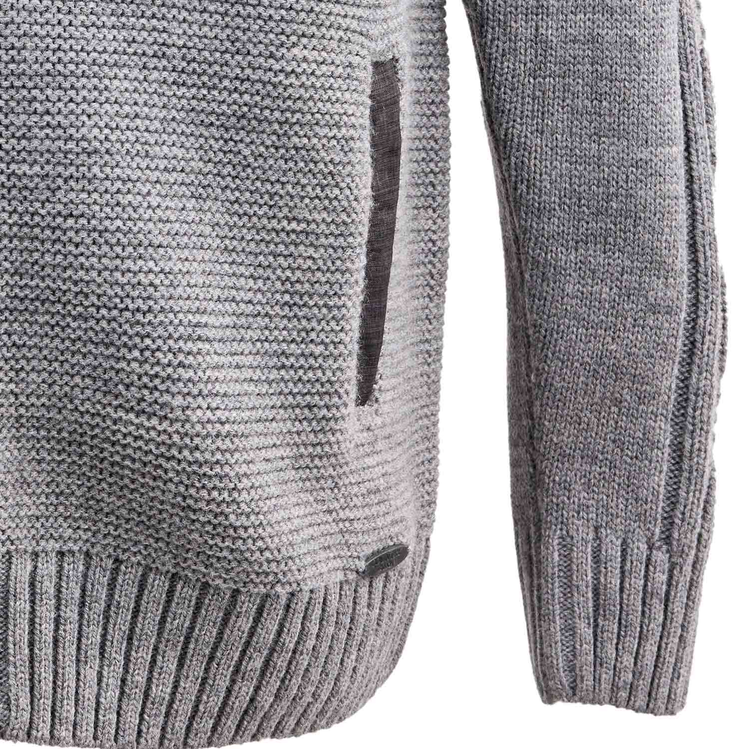 maddox-herren-trachten-strickjacke-bruneck-mit-kapuze-grau image 6