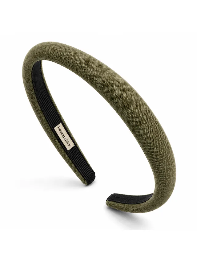 heimatgl-ck-haarreif-leinen-schmal-oliv-damen-trachten-accessoire image 1