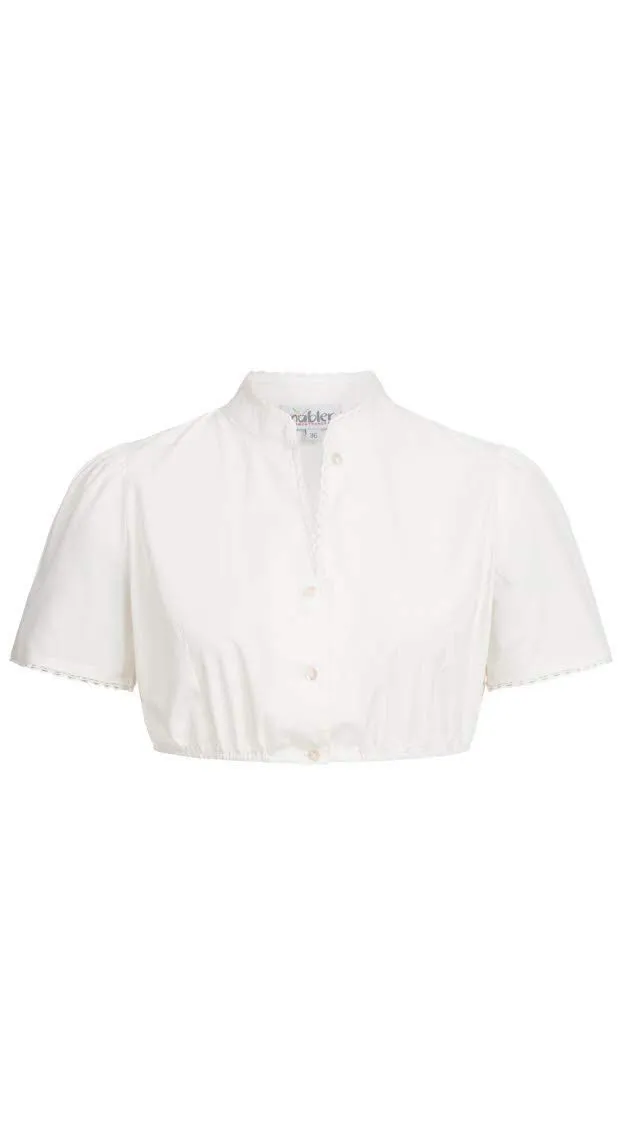 n-bler-dirndlbluse-kanny-damen-kurzarm-wei-spitze-v-ausschnitt-gummizug image 1