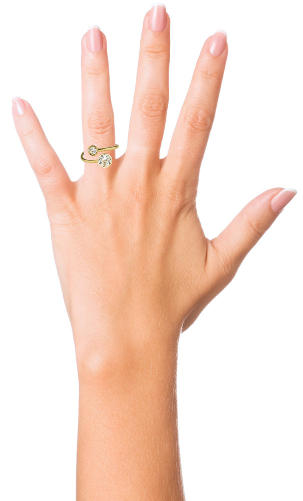 luisia-ring-fjella-mit-zwei-premium-kristallen-silber-crystal image 2