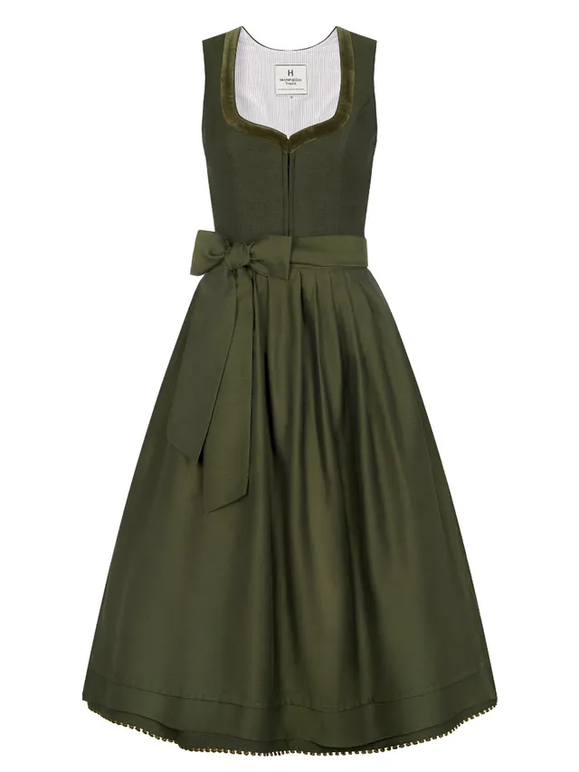 heimatgl-ck-dirndl-josephine-oliv-leinendirndl-damen image 1