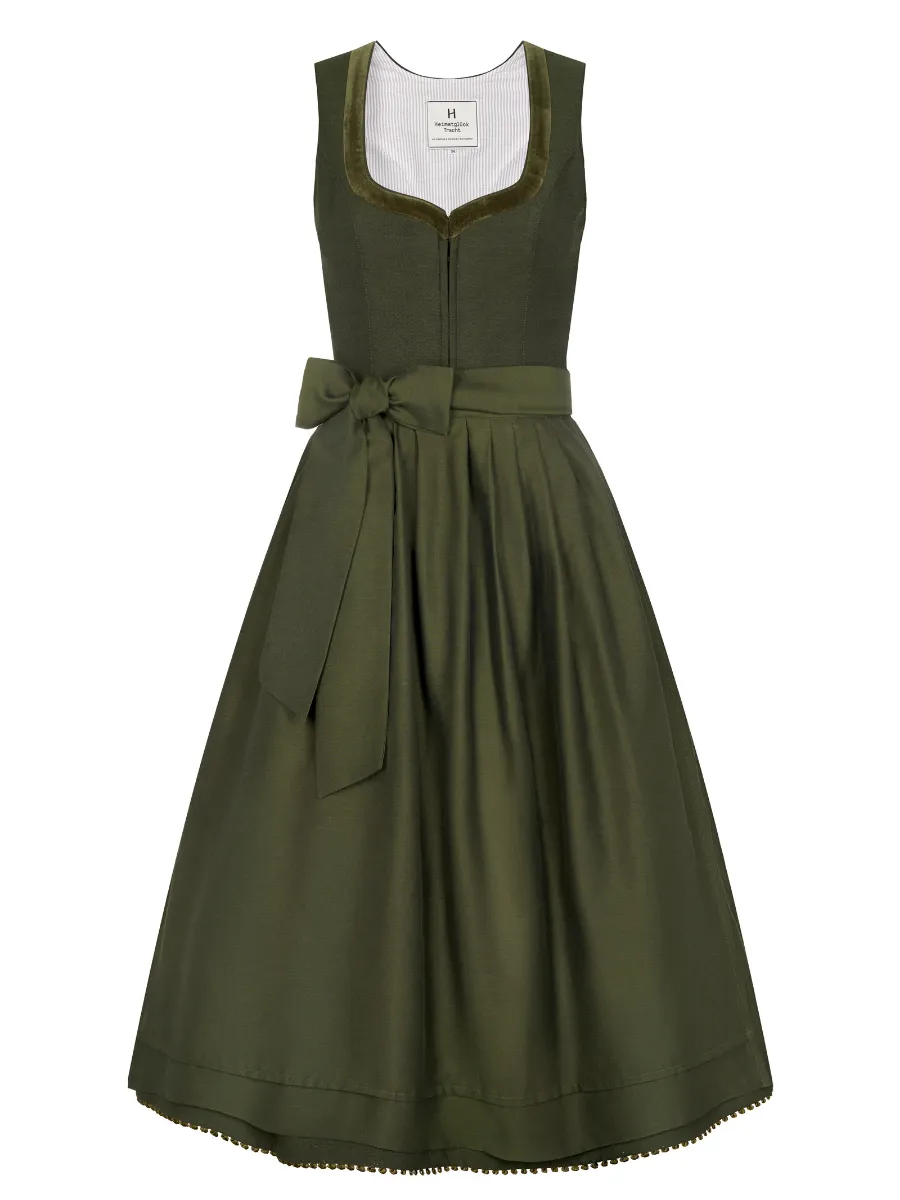 heimatgl-ck-dirndl-josephine-oliv-leinendirndl-damen image 1