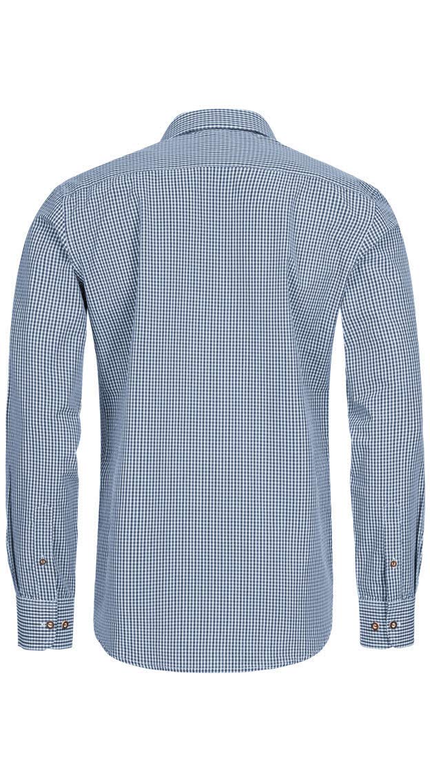 n-bler-trachtenhemd-harald-herren-slim-fit-kariert-gr-n-blau-langarm image 2