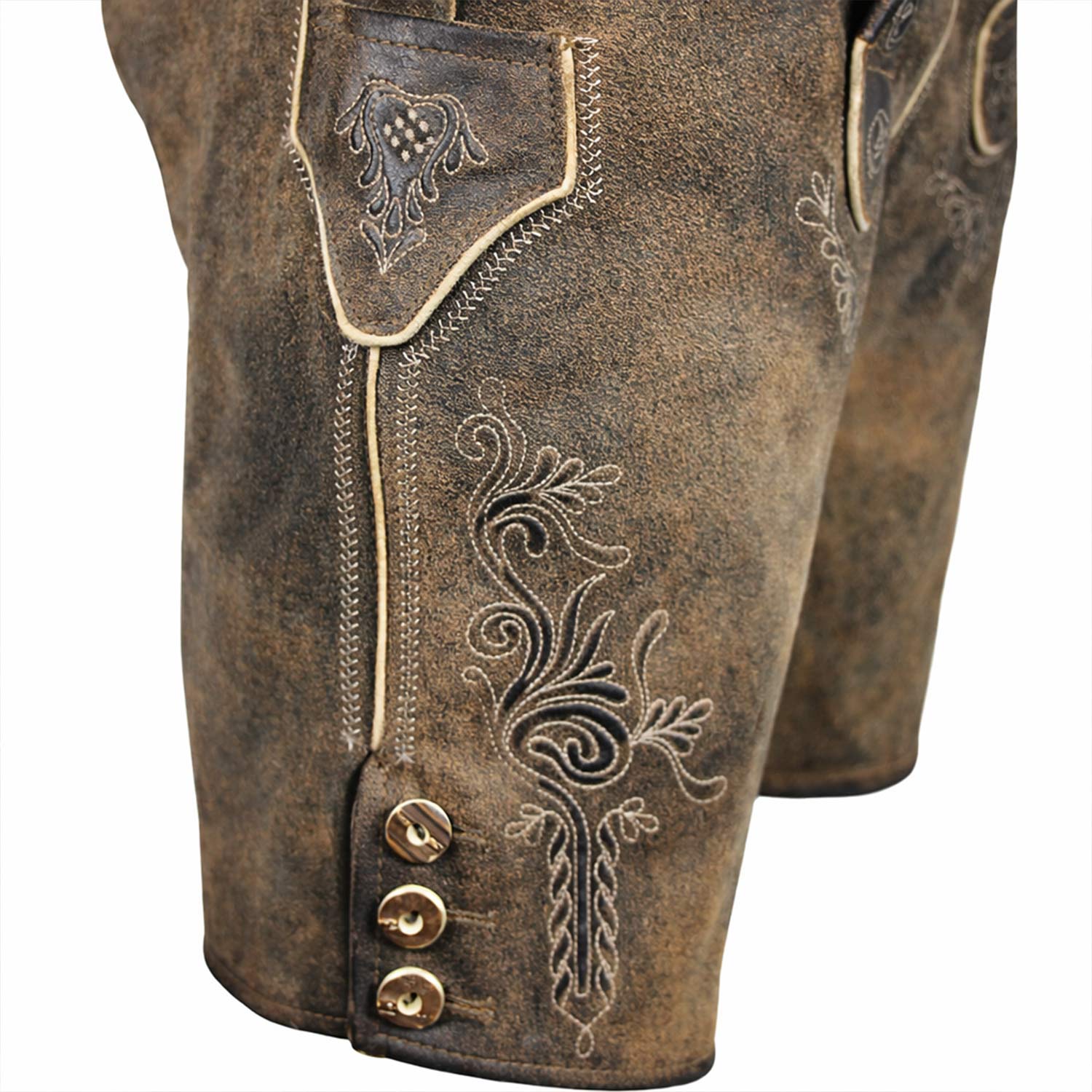 trachtenland-maddox-kurze-herren-lederhose-hopfensee-mit-g-rtel-antik-bernstein image 7