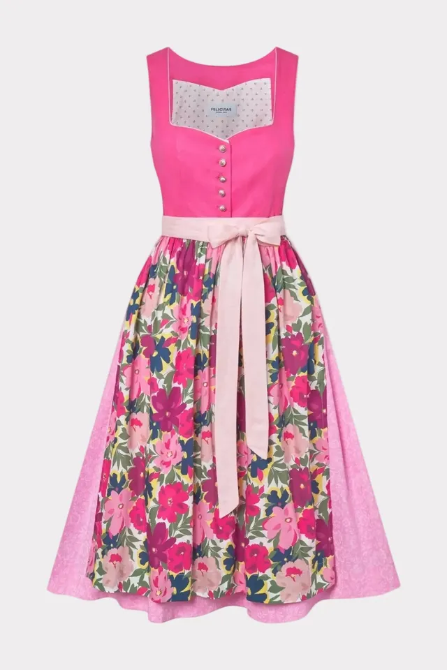 felicitas-dirndl-d-rte-damen-blumenrock-zartrosa-mieder image 1