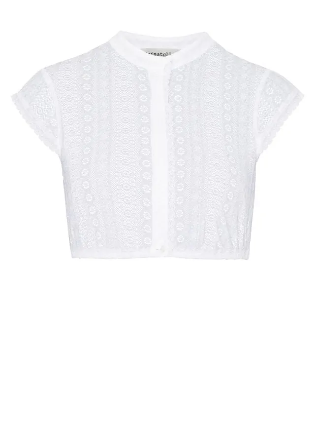 heimatgl-ck-bluse-karla-damen-dirndlbluse-hochgeschlossen-spitze-kurzarm image 1