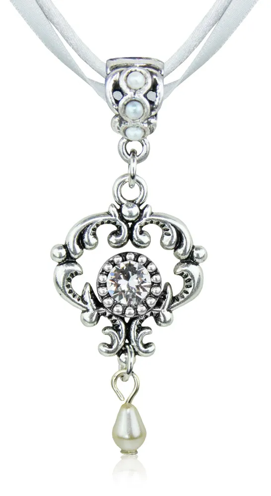 trachtenland-luisia-halskette-malou-mit-ornament-anh-nger-und-premium-kristall-s image 1