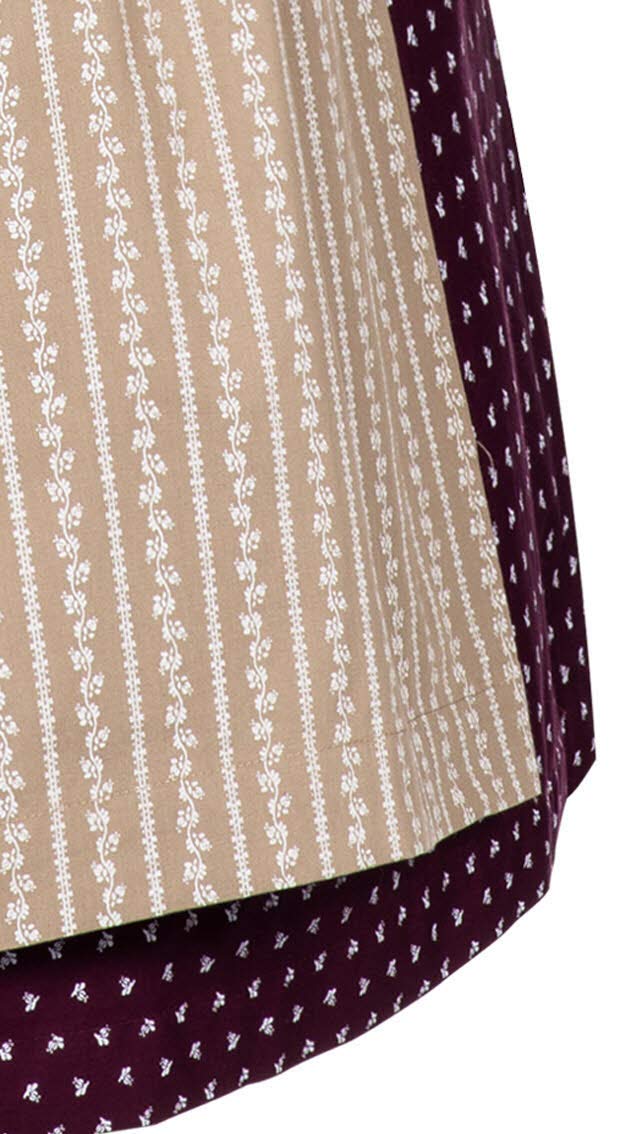n-bler-dirndl-rita-weinrot-beige-hochgeschlossen-vintage image 5