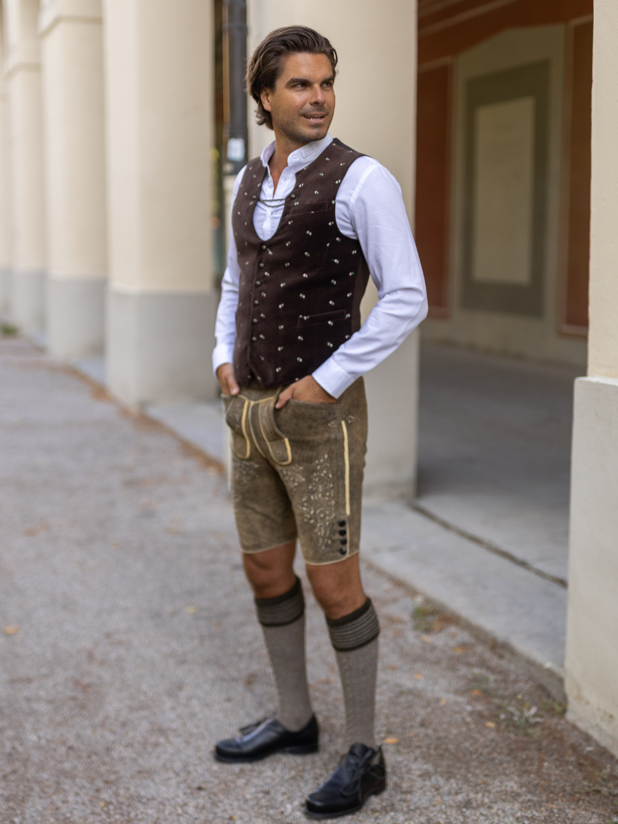 heimatgl-ck-lederhose-wilder-kaiser-hirsch-waldgr-n-herren-hirschleder image 5