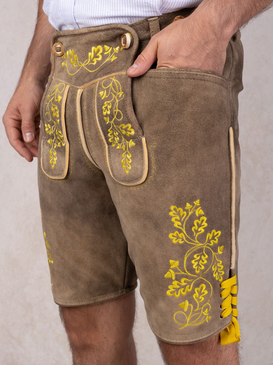 heimatgl-ck-lederhose-herzogstand-bock-senfgelb image 2
