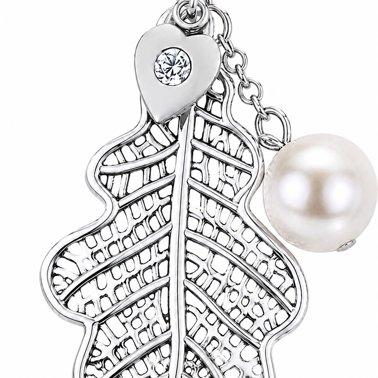 luisia-doppelhalskette-eichblatt-mit-kristallen-von-swarovski-silber image 7