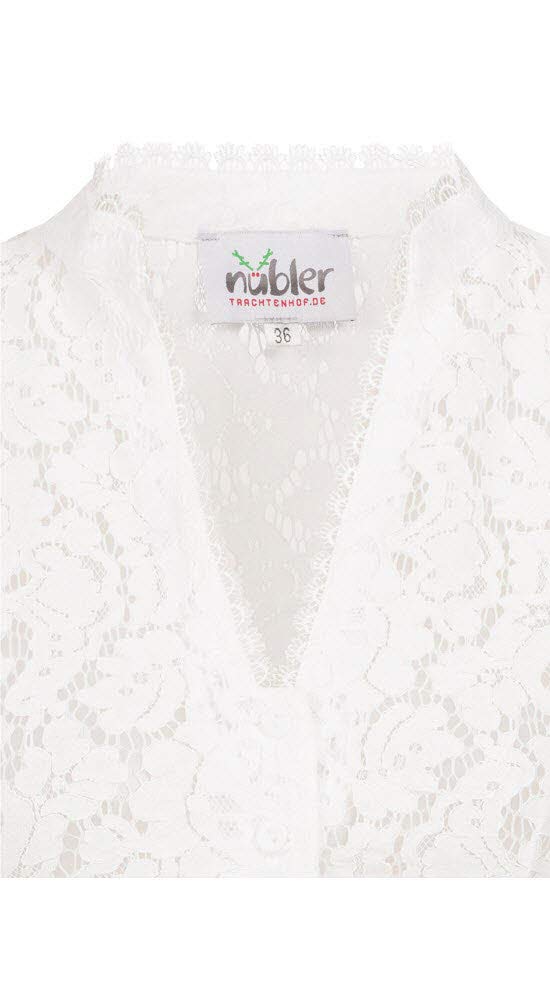 n-bler-dirndlbluse-melani-damen-kurzarm-spitze-stehkragen-v-ausschnitt image 4