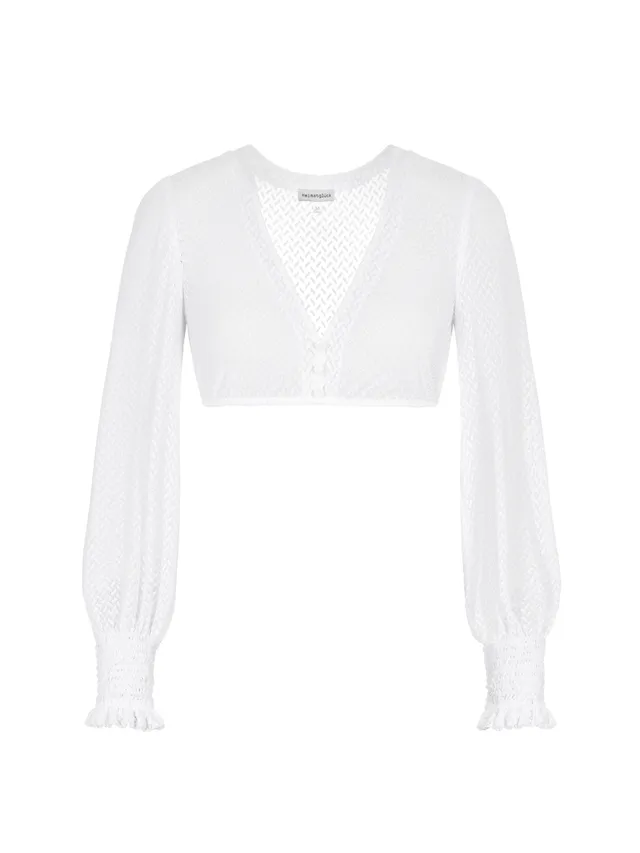 heimatgl-ck-bluse-franzi-dirndlbluse-v-ausschnitt-langarm image 1
