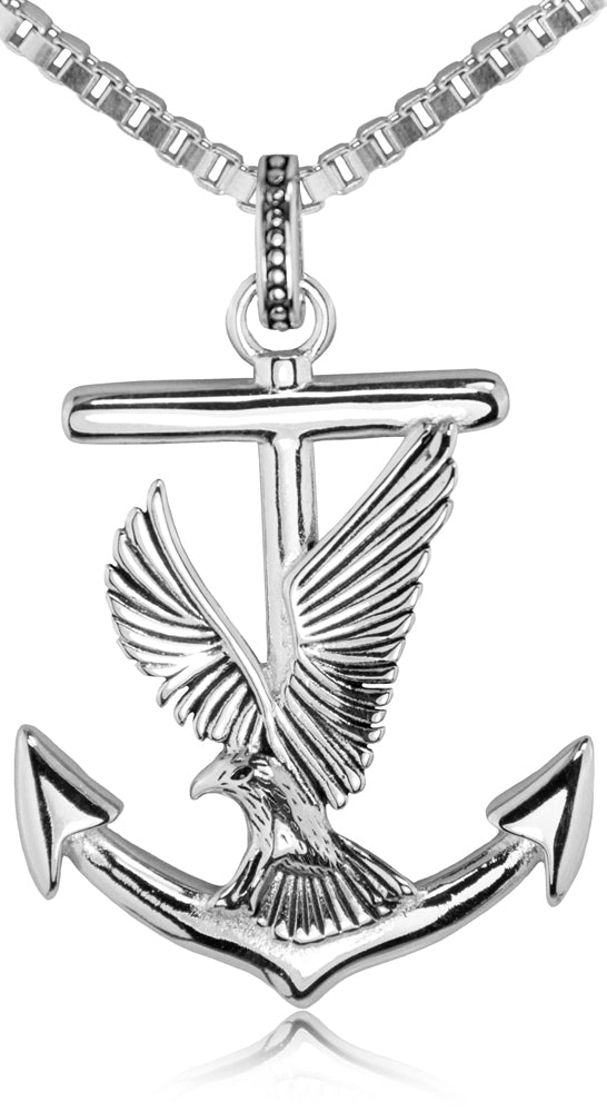 trachtenland-luisia-halskette-anker-mit-adler-79088-925-silber image 1