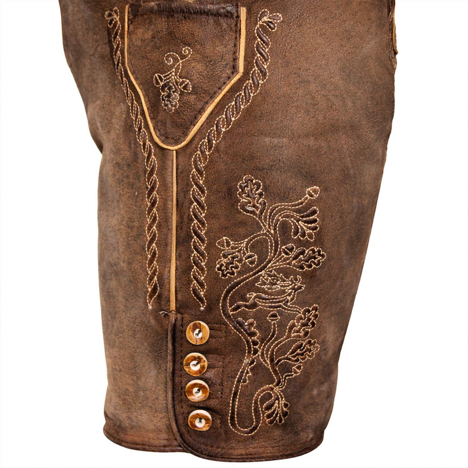 maddox-kurze-herren-lederhose-horn-mit-g-rtel-antik-w-stein image 8