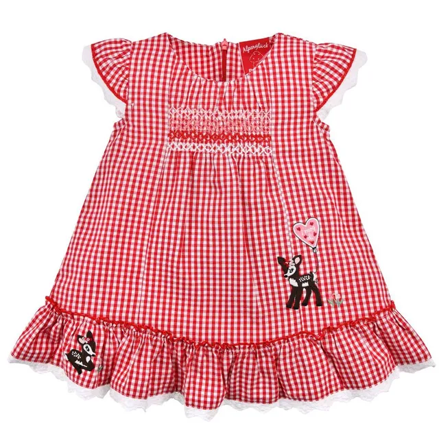 bondi-baby-m-dchen-sommerkleid-bambi-86757-rot-wei-kariert image 1