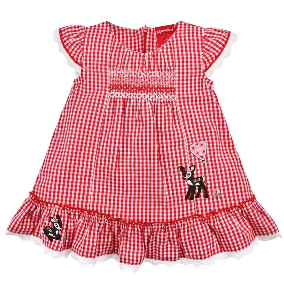 bondi-baby-m-dchen-sommerkleid-bambi-86757-rot-wei-kariert image 1