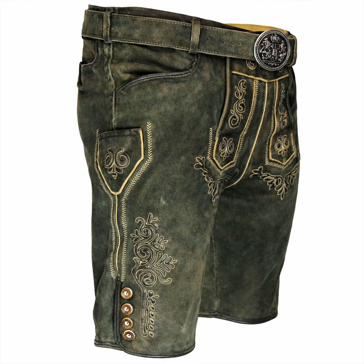 trachtenland-maddox-kurze-herren-lederhose-ronn-mit-g-rtel-antik-moor image 6