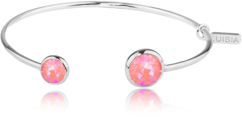 trachtenland-luisia-armreif-fjella-mit-zwei-premium-kristallen-silber-lotus-pink image 1
