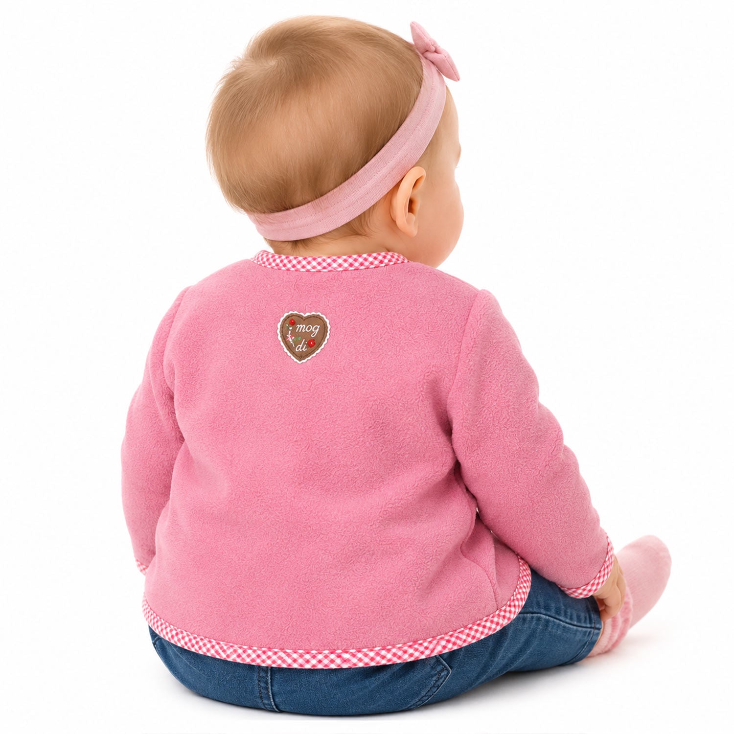 bondi-baby-m-dchen-fleecejacke-freches-madl-86851-old-rose image 7