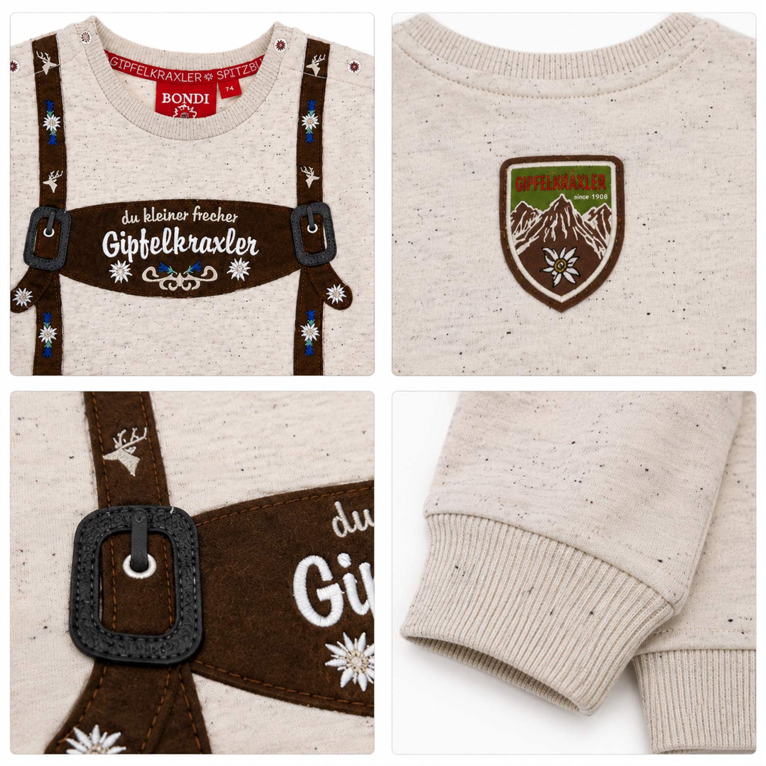 trachtenland-bondi-jungen-sweatshirt-gipfelkraxler-91835-beige-melange image 5